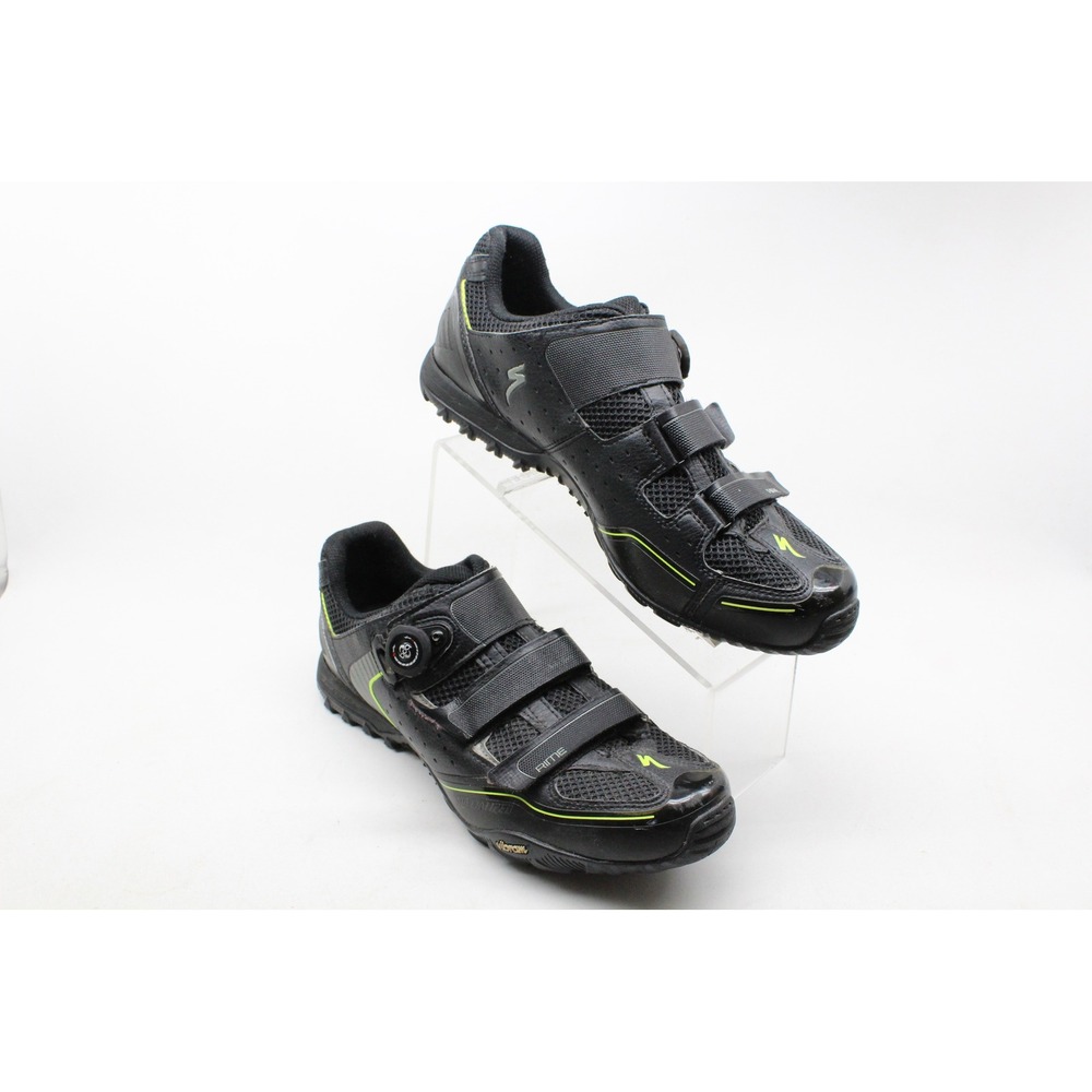 Specialized Rime MTB Cycling Shoes Mens 46 EU Black Neon Vibram 6112-7046